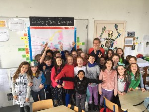 Irish Paralympian Greta Streimikyte visits 3rd Class